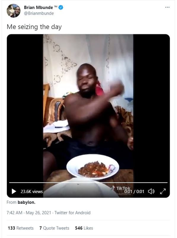 Brian mbunde brianmbunde me seizing the day 2 23.6k views tik801 0.01 4 from bab