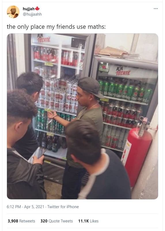 Hujjah hujjaahh the only place my friends use maths vecate jelaic 6.12 pm apr 5,