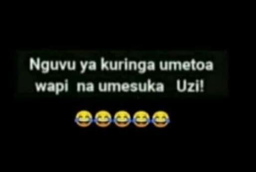 Nguvu ya kuringa umetoa wapi na umesuka uzil