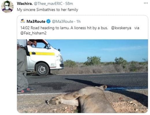 Wachira thee_maveric 58m my sincere simbathies to her family ma3route ma3route '