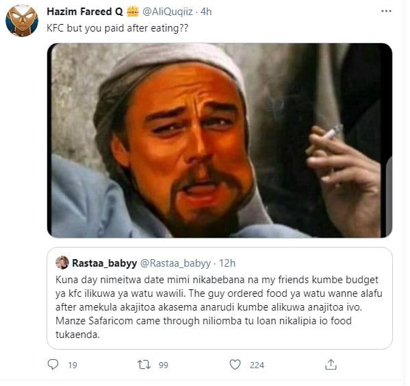 Hazim fareed q aliquqiiz kfc but you paid after eating?? rastaa_babyy rastaa_bab