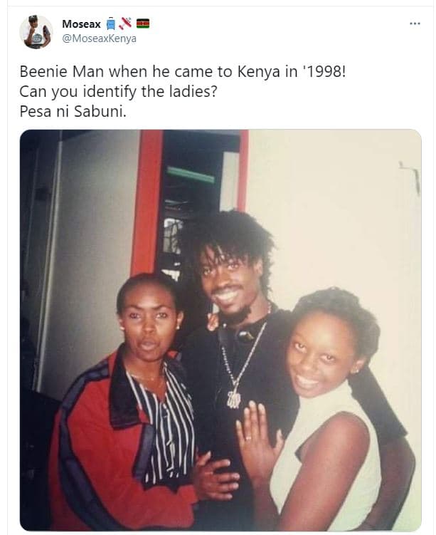 Moseax moseaxkenya beenie man when he came to kenya in '! can you identify the l