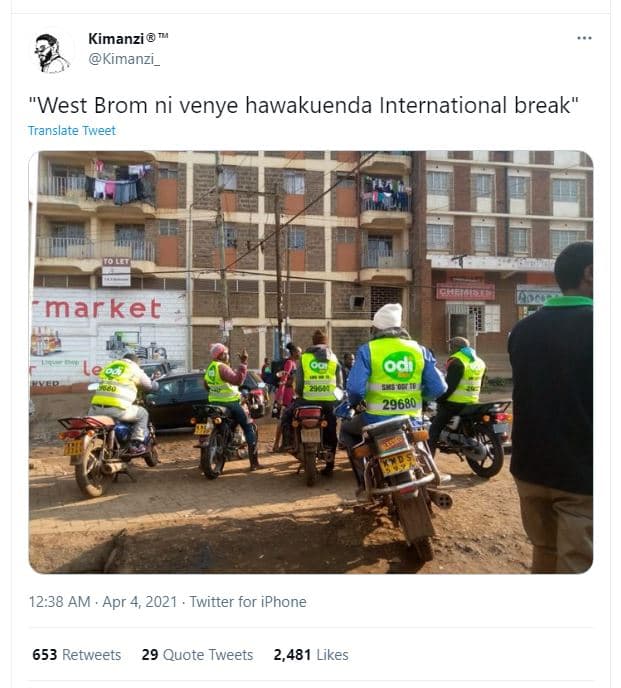 Kimanzi kimanzi _ west brom ni venye hawakuenda international break translate tw