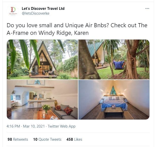 Let's discover travel ltd letsdiscoverke do you love small and unique air bnbs?