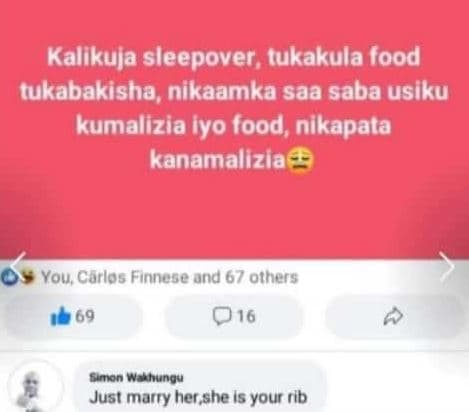 Kalikuja sleepover tukakula food tukabakisha, nikaamka saa saba usiku kumalizia