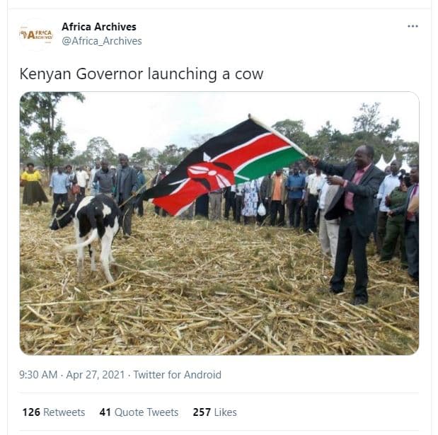 Africa archives vafrcs africa_archives kenyan governor launching a cow 9.30 am a