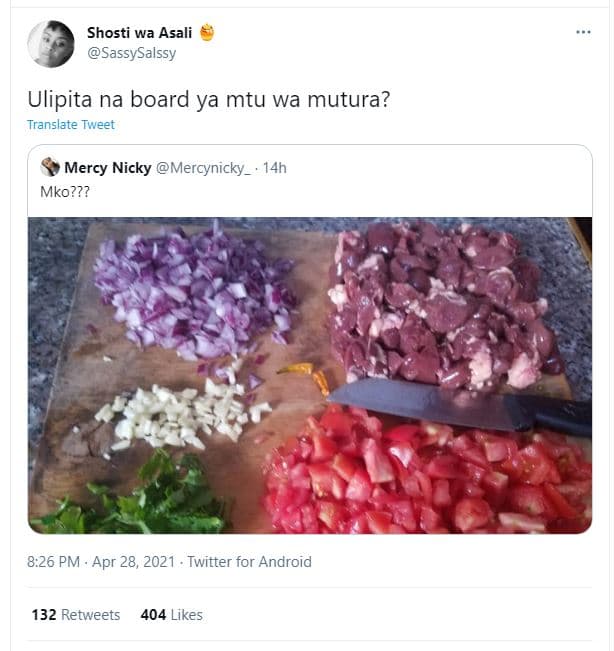 Shosti wa asali sassysalssy ulipita na board ya mtu wa mutura? translate tweet m