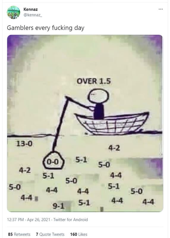 Kennaz kennaz _ gamblers every fucking day over 1.5 130 42 00 51 50 42 51 44 50