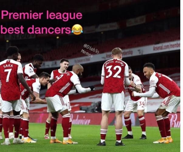 Premier league best dancers memes diablo saka 7 32