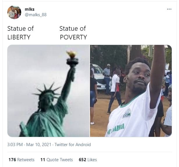 Mlks malks_88 statue of liberty statue of poverty 3.03 pm mar 10 twitter for and