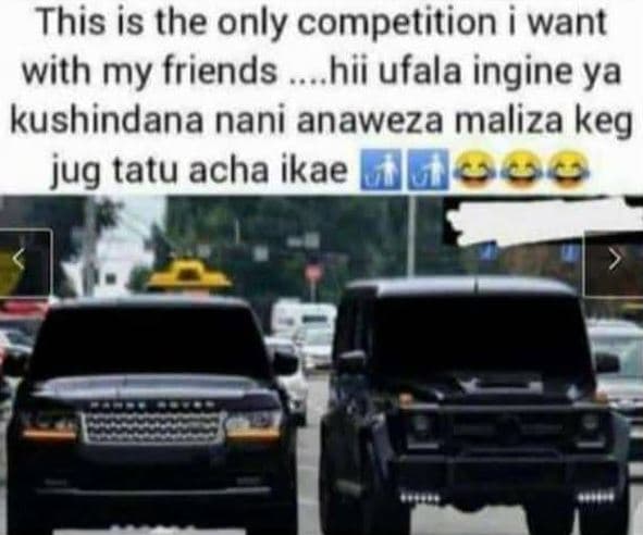 This is the only competition want with my friends hii ufala ingine ya kushindana