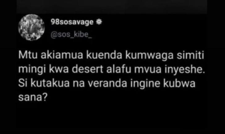 98sosavage sos kibe _ mtu akiamua kuenda kumwaga simiti mingi kwa desert alafu m