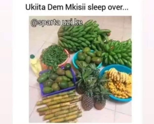 Ukiita dem mkisii sleep over. sparta uzi ke