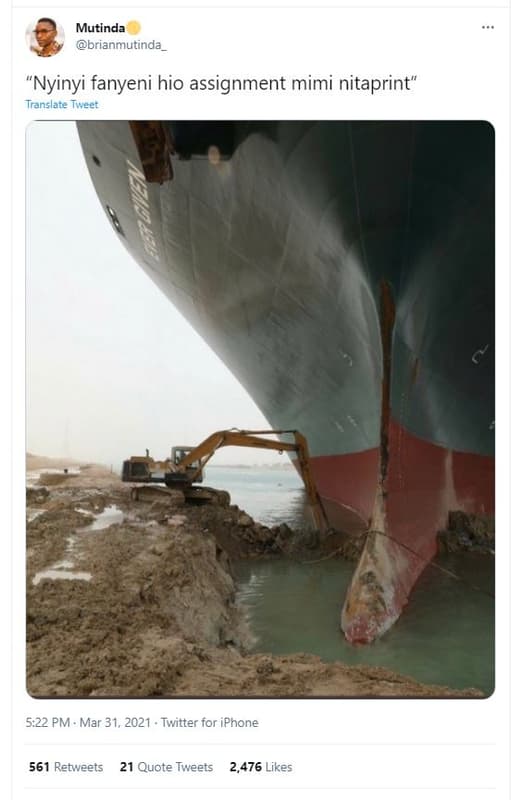 Mutinda brianmutinda nyinyi fanyeni hio assignment mimi nitaprint translate twee