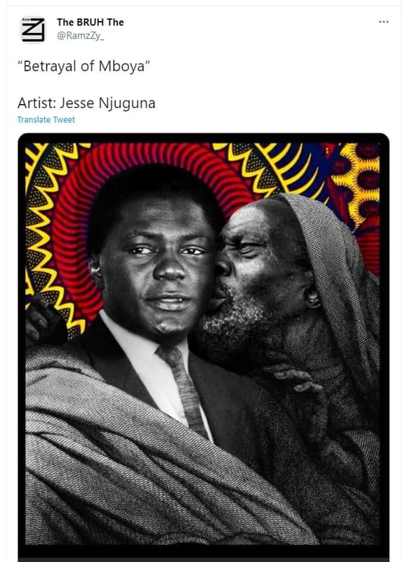 The bruh the ramzzy _ 'betrayal of mboya' artist jesse njuguna translate twveet