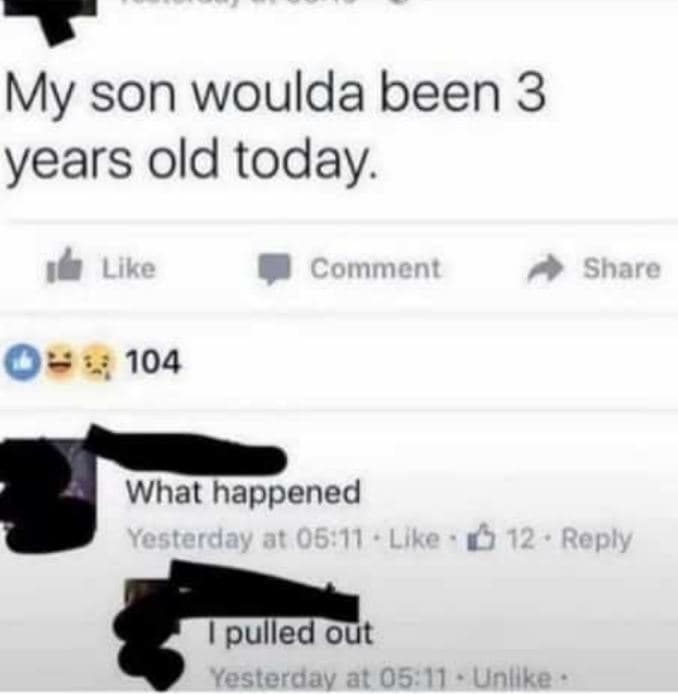 My son woulda been 3 years old today. like commene share 104 what happened yeste