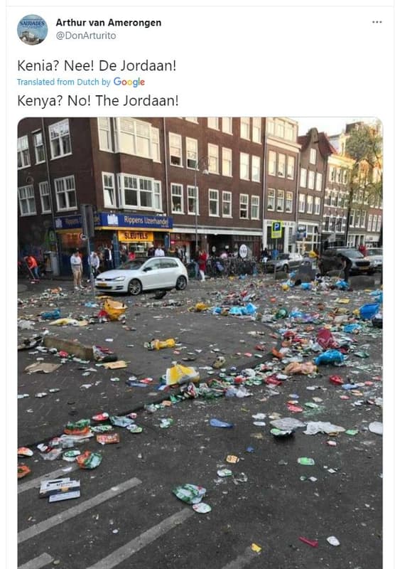 Arthur van amerongen donarturito kenia? nee! de jordaan! translated from dutch b