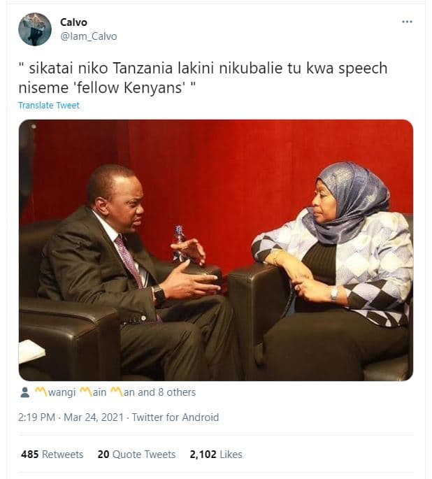 Calvo lam_calvo sikatai niko tanzania lakini nikubalie tu kwa speech niseme 'fel