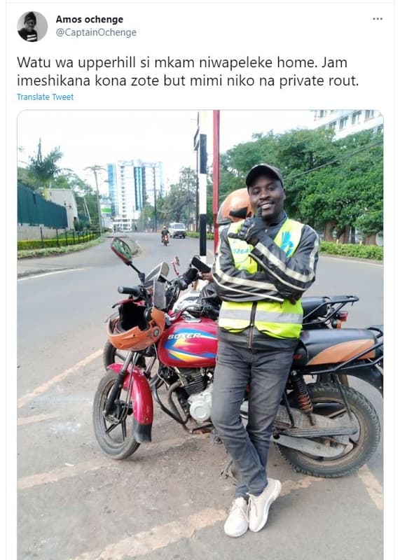 Amos ochenge captainochenge watu wa upperhill si mkam niwapeleke home. jam imesh