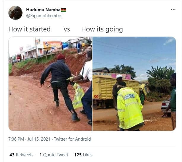 Huduma namba kiplimohkemboi how it started vs how its going 7.06 pm jul 15, twit