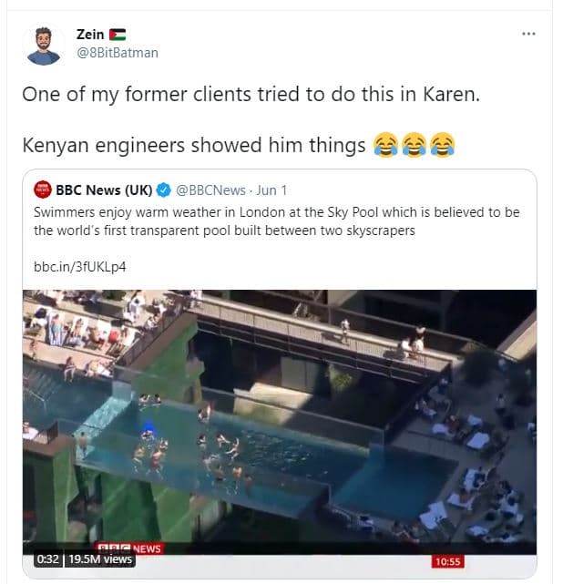 Zein 8bitbatman one of my former clients tried to do this in karen. kenyan engin