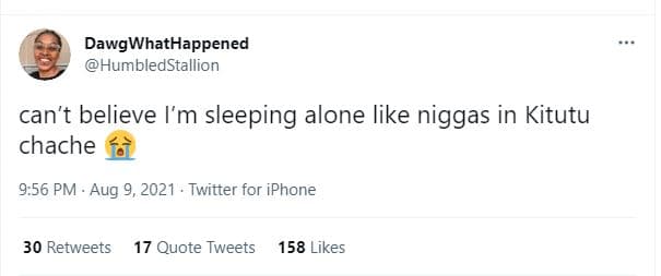 Dawgwhathappened humbledstallion can't believe l'm sleeping alone like niggas in