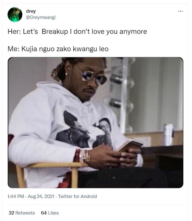 Drey dreymwangi her let's breakup don't love you anymore me kujia nguo zako kwan