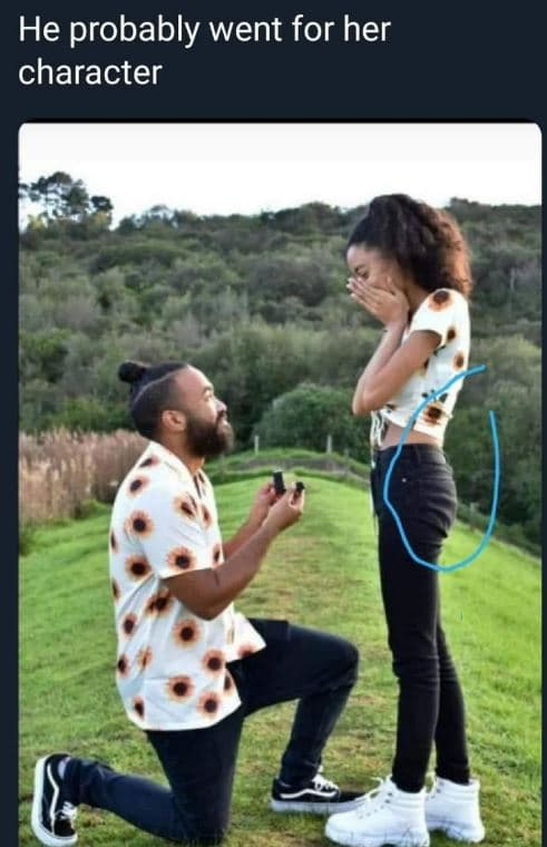 He probably went for her character