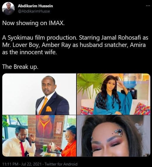 Abdikarim hussein abdikarimhusse now showing on imax. a syokimau film production