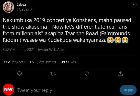 Jabez jabali_jr nakumbuka concert ya konshens, mahn paused the show akasema now