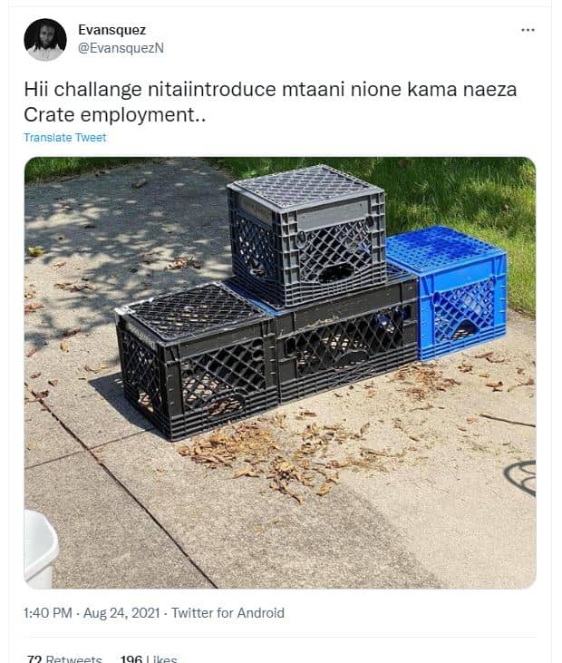 Evansquez evansquezn hii challange nitaiintroduce mtaani nione kama naeza crate