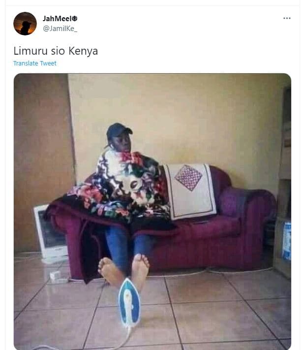 Jahmeele jamilke limuru sio kenya translate tweet