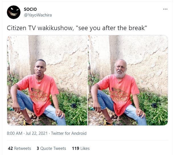 Socio yayowachira citizen tv wakikushow, 'see you after the break 8.00 am jul 22
