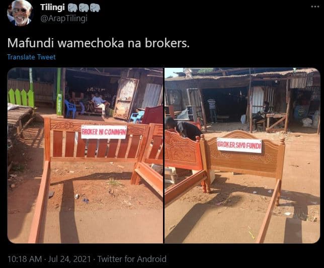 Tilingi 888 araptilingi mafundi wamechoka na brokers. translate tweet brofr mi c