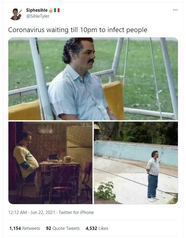 Siphesihle sihletyler coronavirus waiting till 1opm to infect people 12.12 am ju