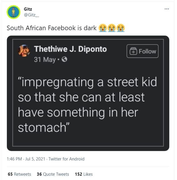 Gitz gitz south african facebook is dark fàfàfà thethiwe j. diponto 31 may follo