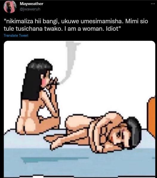 Mayweather jwawerun nikimaliza hii bangi, ukuwe umesimamisha. mimi sio tule tusi