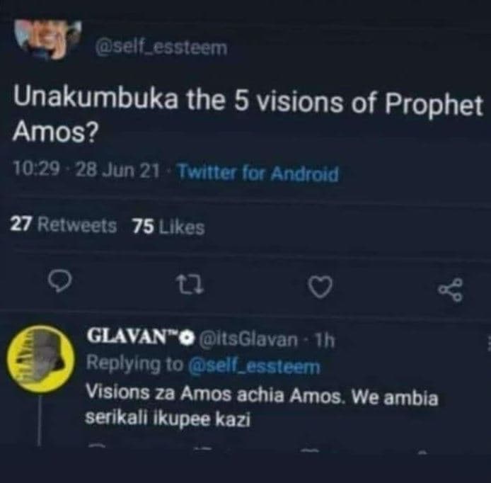 Self_essteem unakumbuka the 5 visions of prophet amos? 10 29 28 jun 21 twntter o