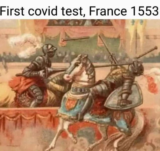First covid test, france