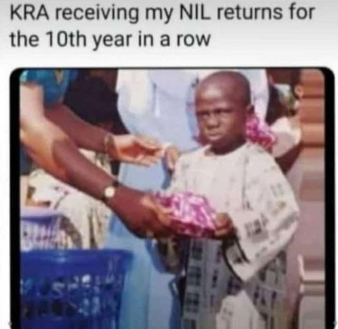 Kra receiving my nil returns for the 1oth year in a row
