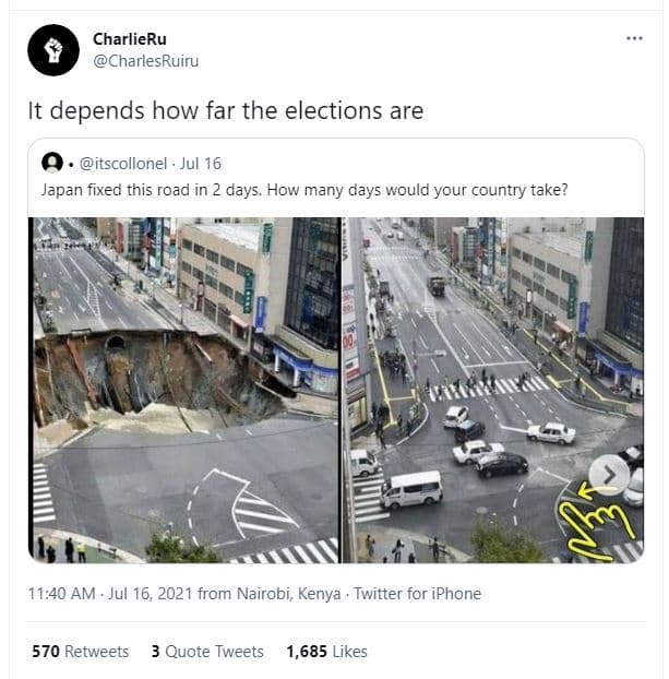 Charlieru charlesruiru it depends how far the elections are itscollonel jul 16 j