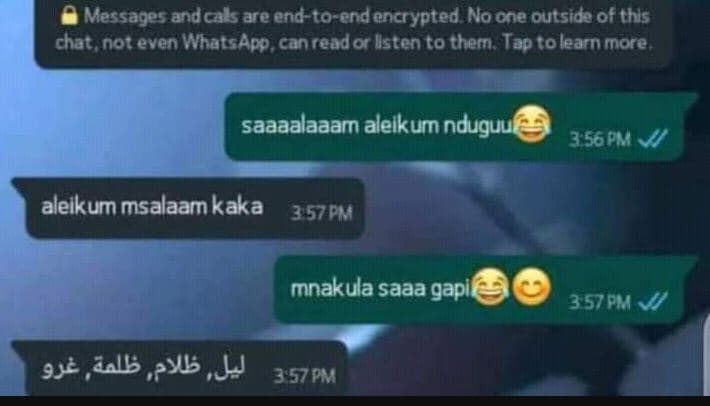 Messages and cals are end o endencrypted noone outside ofthls chat not even what