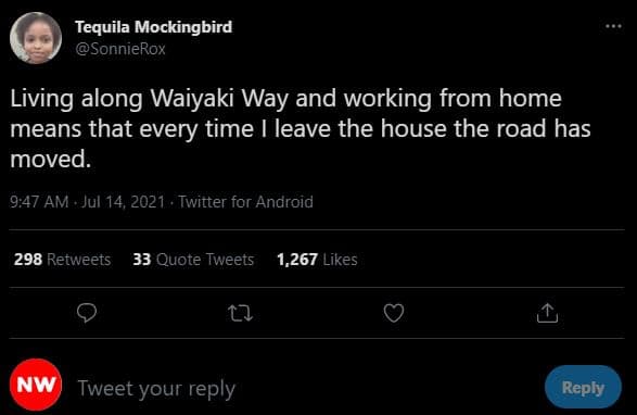 Tequila mockingbird sonnierox living along waiyaki way and working from home mea