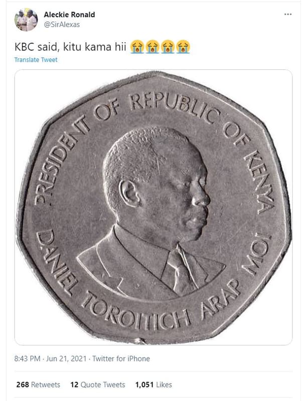 Aleckie ronald siralexas kbc said, kitu kama hii fàfèfàfè translete tweet of rép