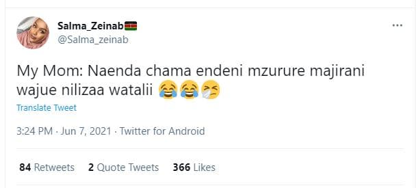 Salma_zeinab salma_zeinab my mom naenda chama endeni mzurure majirani wajue nili