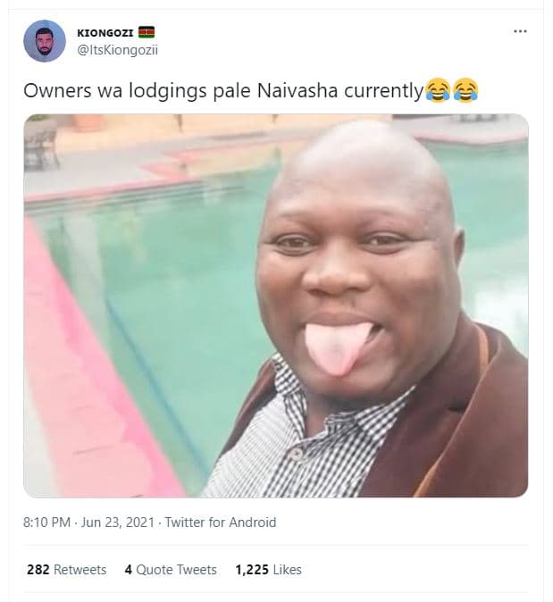 Kiongozi itskiongozii owners wa lodgings pale naivasha currently 8,10 pm jun 23,