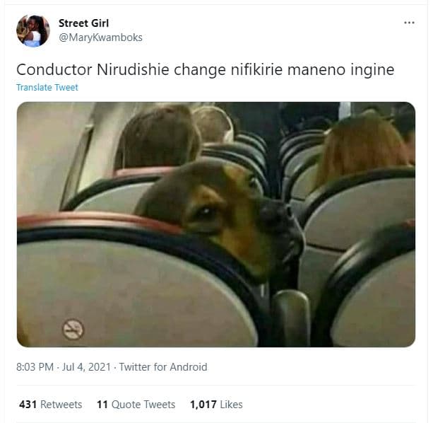 Street girl marykwamboks conductor nirudishie change nifikirie maneno ingine tra