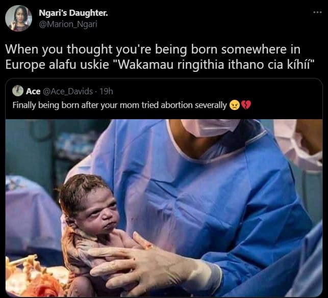 Ngari's daughter marion_ngari when you thought you're being born somewhere in eu