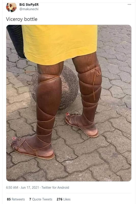 Big stepper makunechi viceroy bottle 6.50 am jun 17, twitter for android 85 retw