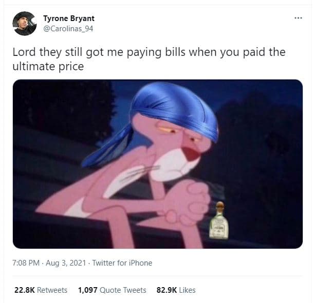 Tyrone bryant carolinas_94 lord they still got me paying bills when you paid the